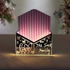 Perfect LED Envelope Style Flower Box Gift for Birthdays and Mother's Day YZX024