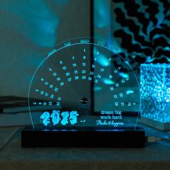 LED Calendar 2025 Spin Calendar For Desk GLT010