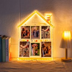 Family House Led Photo Frame Photo Collage GLS004 