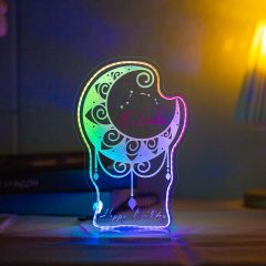 Star Sign Birthday Gift Illuminous Greeting Cards GLS006