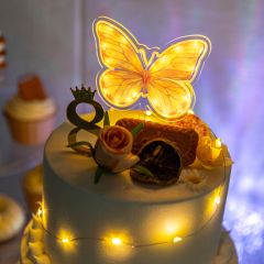 LED Butterlfy Shape Cake Topper for Birthday Party FGCT006