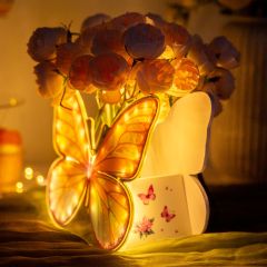 Butterfly Style Led Flower Box for Party Centerpiece YZX022