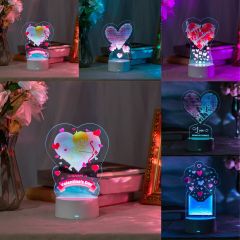 Valentine Gifts Night Light Holiday Gifts LED Greeting Cards GLT008