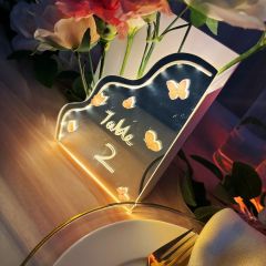 LED Butterfly Style Flower Box Table Number YZX021